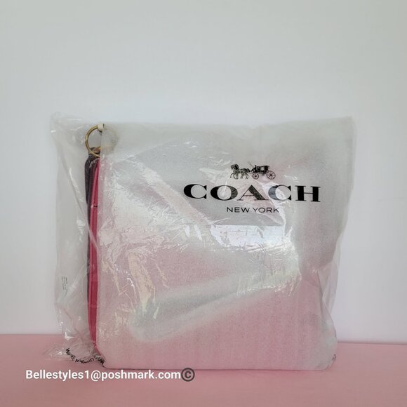 COACH Chaise Colorblocked Pebbled Leather Crossbody- Confetti Pink Multi 🎈$195. - Picture 16 of 16